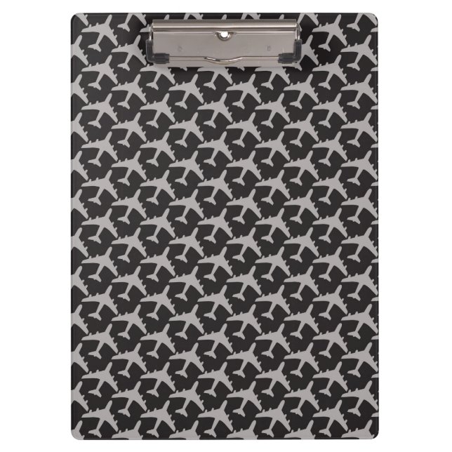 Carpeta De Pinza Gray Plane Airplanes Pilot Plane Aviation Aviator (Anverso)