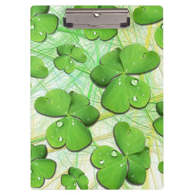 Carpeta De Pinza Green Shamrock St Patrick's iPhone 5 Funda-Mate (Anverso)