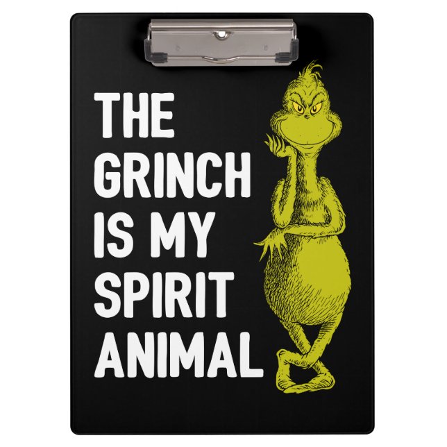 Carpeta De Pinza Grinch es mi Animal Espiritual (Anverso)