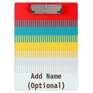 Carpeta De Pinza Gris blanco amarillo rojo personalizado