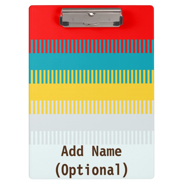 Carpeta De Pinza Gris blanco amarillo rojo personalizado (Anverso)