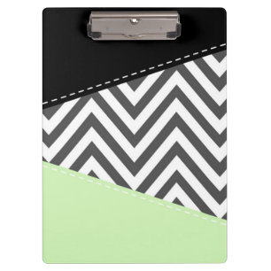 Carpeta De Pinza Gris Zigzag, Gris Chevron, Zigzag Pattern, Mint