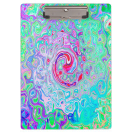 Carpeta De Pinza Groovy Resumen Remo Rosa y Bañera Verde