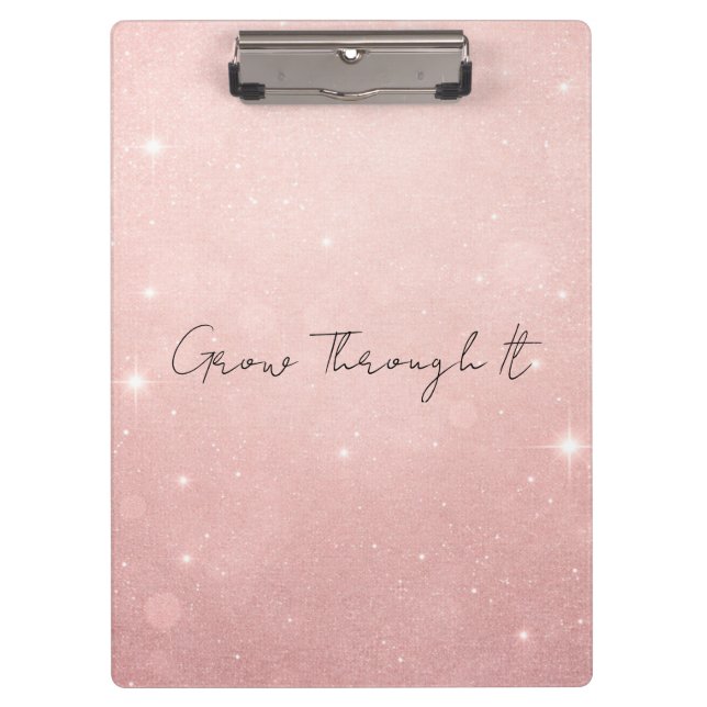 Carpeta De Pinza Grow Through It Strength, Healing  (Anverso)