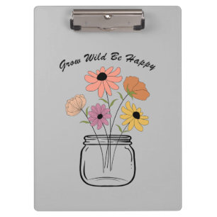 Carpeta De Pinza Grow Wild Be Happy: Abraza la magia de la naturale