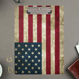 Carpeta De Pinza Grunge de la bandera de Estados Unidos