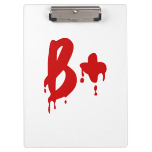 Carpeta De Pinza Grupo Sanguíneo B+ Positivo #Hospital del Terror