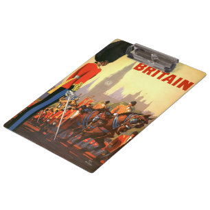 Carpeta De Pinza Guardia Real británica de King's Vintage Gran Bret