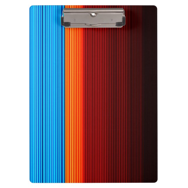Carpeta De Pinza GUAY Blue Naranja Yellow Red Black Stripes (Anverso)