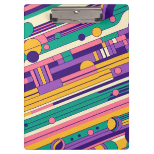 Carpeta De Pinza Guay, colorido diseño retro de los años 80 y 90