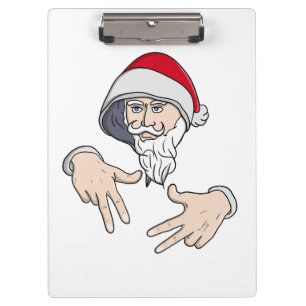 Carpeta De Pinza Guay Gangsta Hip Hop Hand Rap Santa Claus