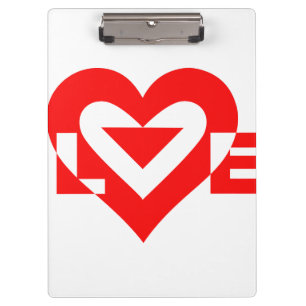 Carpeta De Pinza Guay Love Graphic, rojo