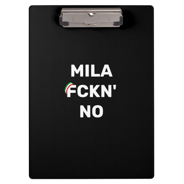 Carpeta De Pinza Guay MILANO - Mila Fckn No con bandera (Anverso)