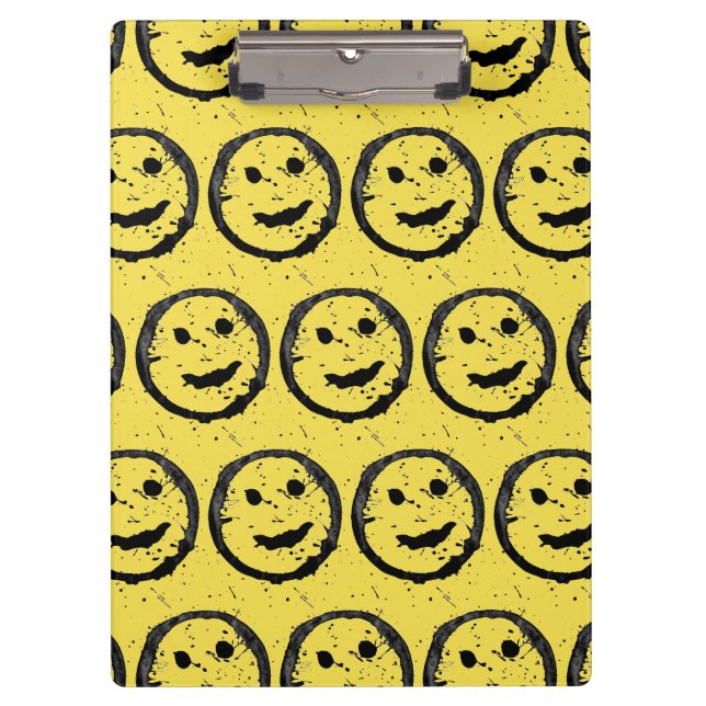 Carpeta De Pinza Guay Seted Happy Sonriente patrón de cara amarillo (Anverso)