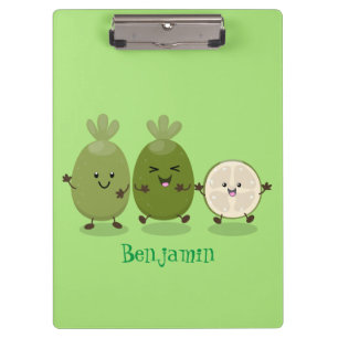 Carpeta De Pinza Guayaba feijoa personalizado de piña de cuña ilust