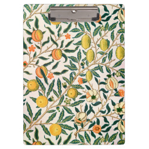 Carpeta De Pinza Guillermo Morris Fruta Granada Orro Blanco