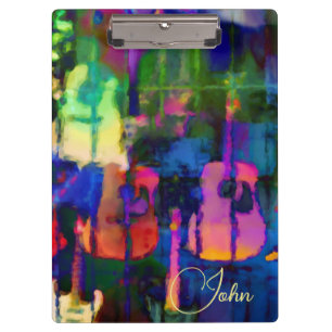 Carpeta De Pinza Guitarra de colores primarios modernos