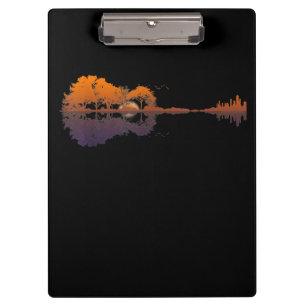 Carpeta De Pinza Guitarra Lake Shadow Love Guitar Gift Music Avers