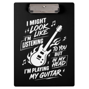 Carpeta De Pinza Guitarra personalizada Podría parecer que estoy es
