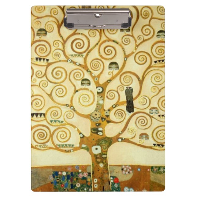 Carpeta De Pinza Gustav Klimt El Árbol De La Vida Viejo Art Nouveau (Anverso)