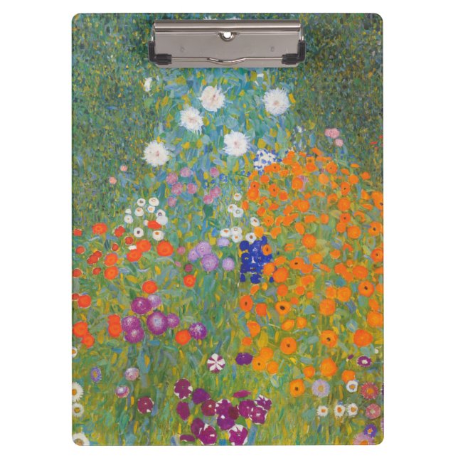 Carpeta De Pinza Gustav Klimt Flor Jardín Naturaleza (Anverso)