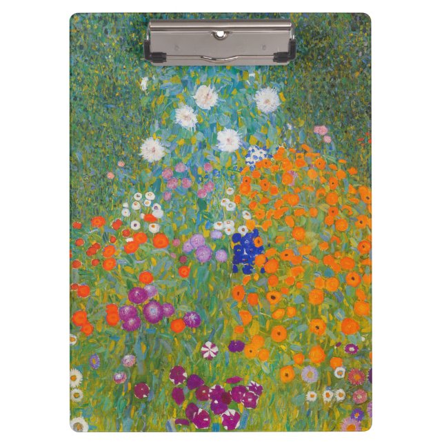 Carpeta De Pinza Gustav Klimt - Jardín de flores (Anverso)