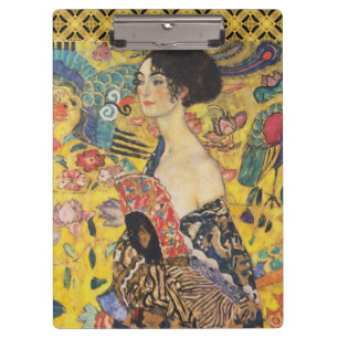 Carpeta De Pinza Gustav Klimt Lady Con Pintura De Estilo Art Nouvea