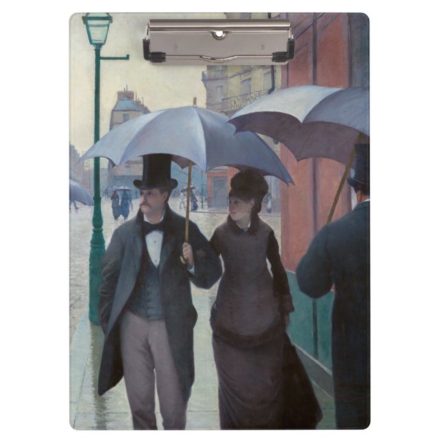 Carpeta De Pinza Gustave Caillebotte - Paris Street; Rainy Day (Anverso)