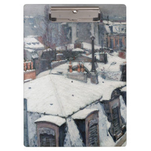 Carpeta De Pinza Gustave Caillebotte - Tejados bajo la nieve