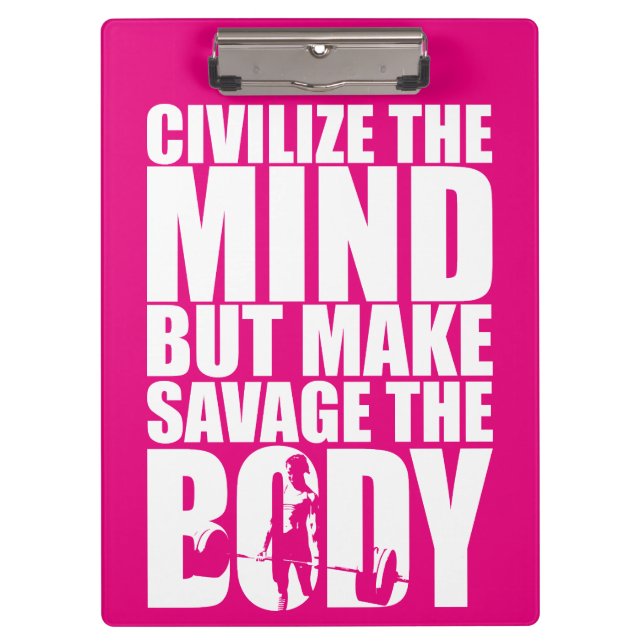 Carpeta De Pinza Hacer del salvaje el cuerpo, motivación del entren (Anverso)