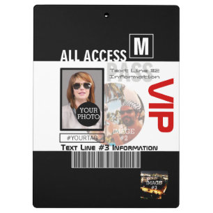 Carpeta De Pinza Hacer que su propio VIP Pass 8 sea personalizado