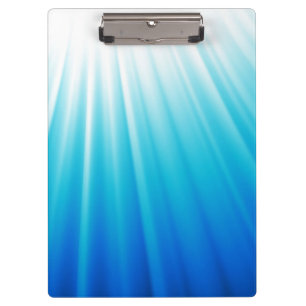 Carpeta De Pinza Haces luminosos azules de la aguamarina blanca de