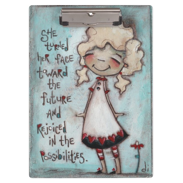 Carpeta De Pinza Haga frente al futuro - tablero (Anverso)