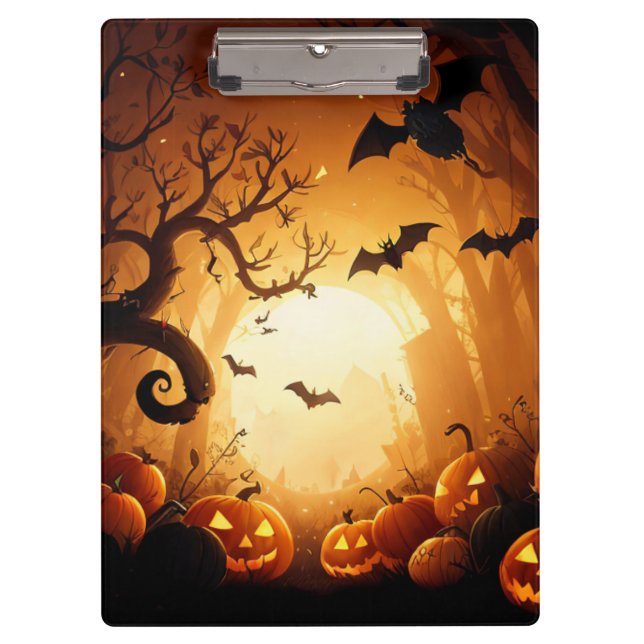 Carpeta De Pinza Halloween/Bat/Calabaza/Caída (Anverso)