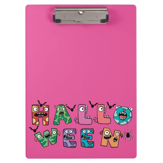 Carpeta De Pinza Halloween divertida (Anverso)