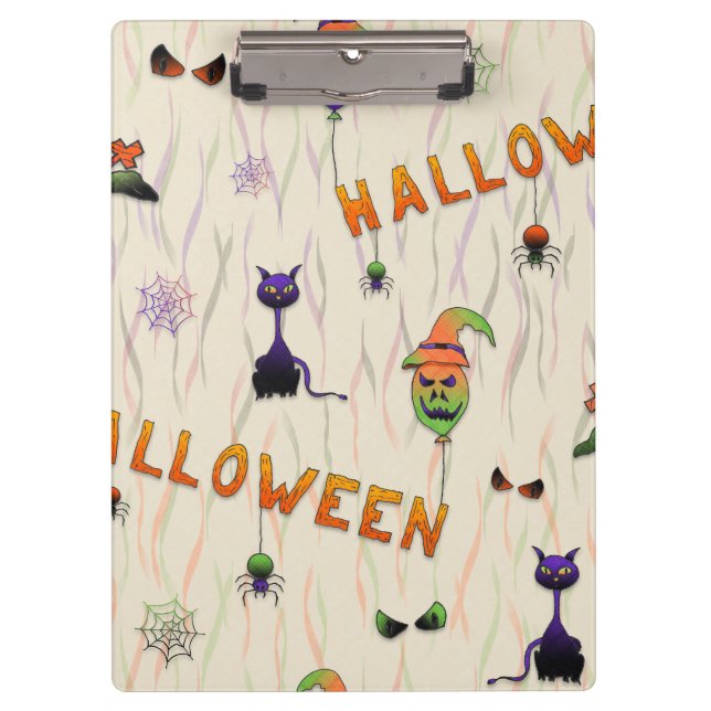 Carpeta De Pinza Halloween Illustrations (Anverso)