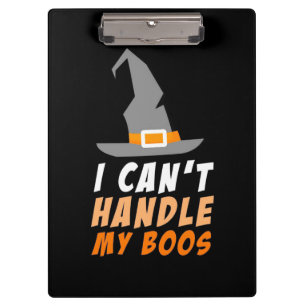 Carpeta De Pinza Halloween No Puedo Manejar Mis Boos
