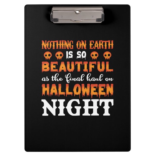 Carpeta De Pinza Halloween Nothing On Earth (Anverso)