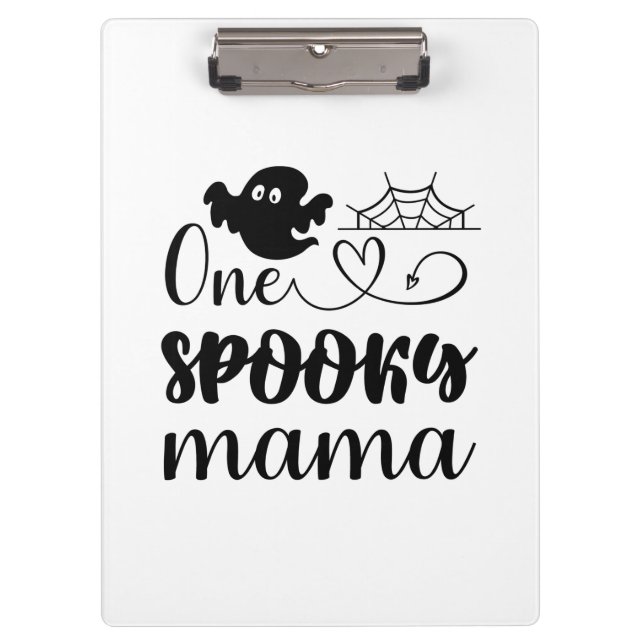 Carpeta De Pinza Halloween One Spooky Mama Birthday (Anverso)