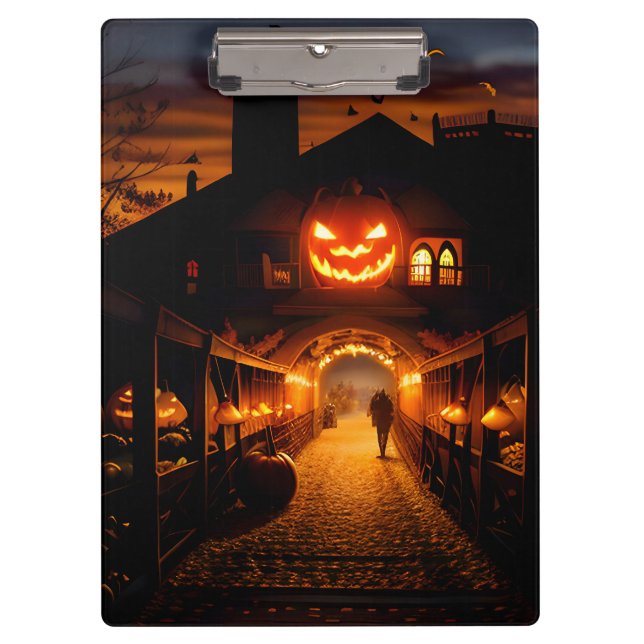 Carpeta De Pinza Halloween Paisaje Cinco (Anverso)