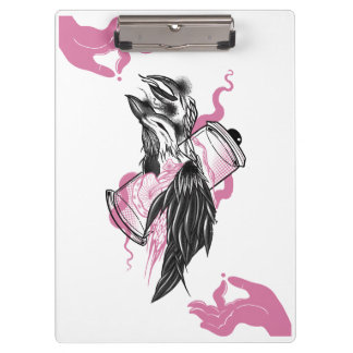 Carpeta De Pinza Halloween Raven con Lotus Hands Art Spiral Notebo