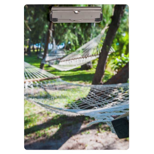 Carpeta De Pinza Hamaca en la playa, Fiji (Anverso)