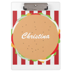 Carpeta De Pinza Hamburger cheeseburger lindo café