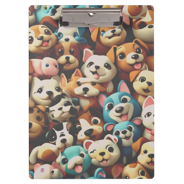 Carpeta De Pinza Happiness is a bunch of puppies (Anverso)