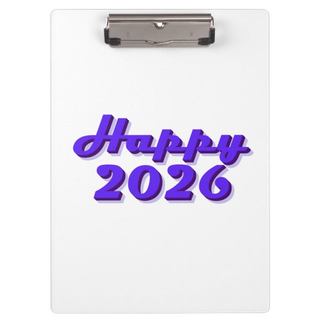 Carpeta De Pinza Happy 2026 (Anverso)