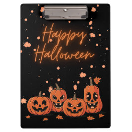 Carpeta De Pinza Happy Halloween Postcard