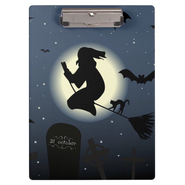 CARPETA DE PINZA "HAPPY HALLOWEEN" WITCH (Anverso)