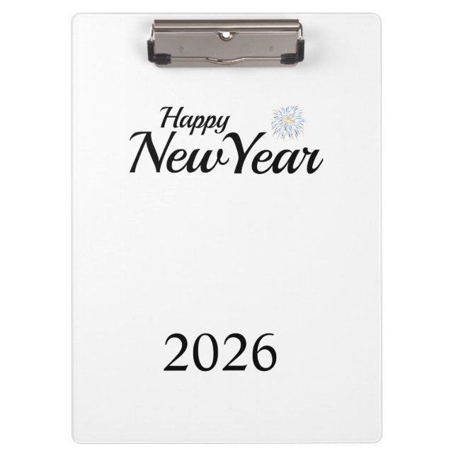 Carpeta De Pinza Happy New Year Custom Present (Anverso)