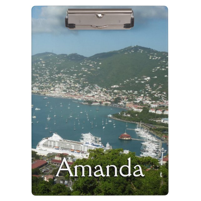 Carpeta De Pinza Harbor at St. Thomas US Virgin Islands (Anverso)