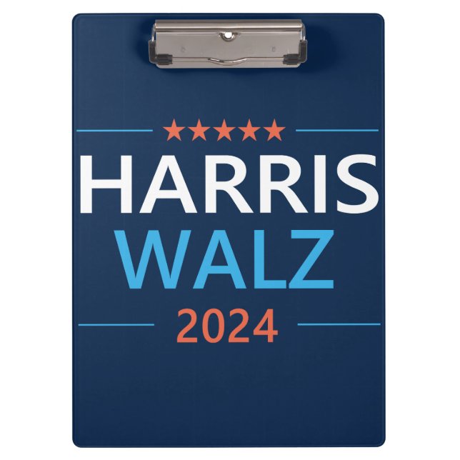 Carpeta De Pinza Harris Walz 2024 para presidente (Anverso)